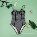 2020 Jiejin Print personnalisé Sexy Sexy Swimsuit BodySuit BodySice One-pièce avec tasse de moisissure